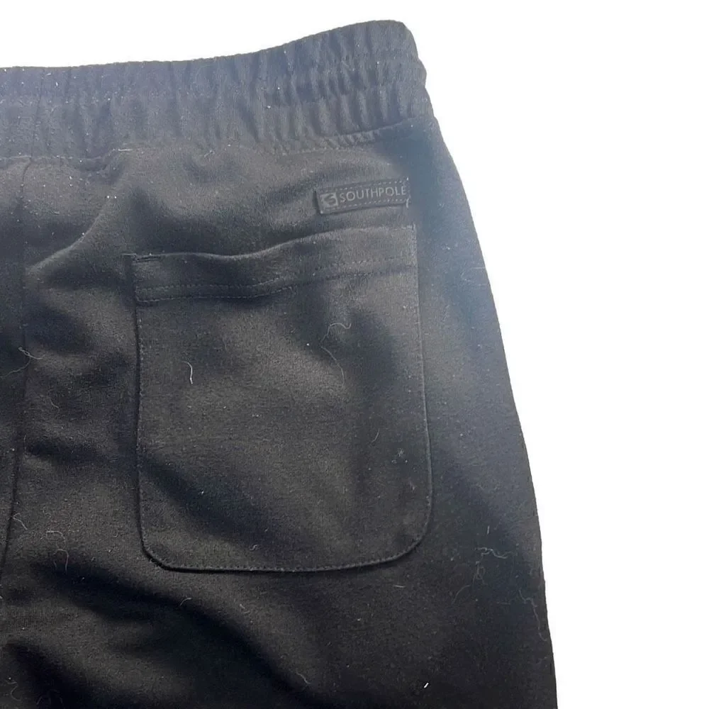 South Pole Men’s Black Drawstring Waist Sweatpants Size Small
